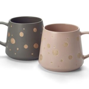 Beker Christiaan navy groen en oud roze