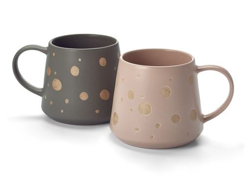 Beker Christiaan navy groen en oud roze