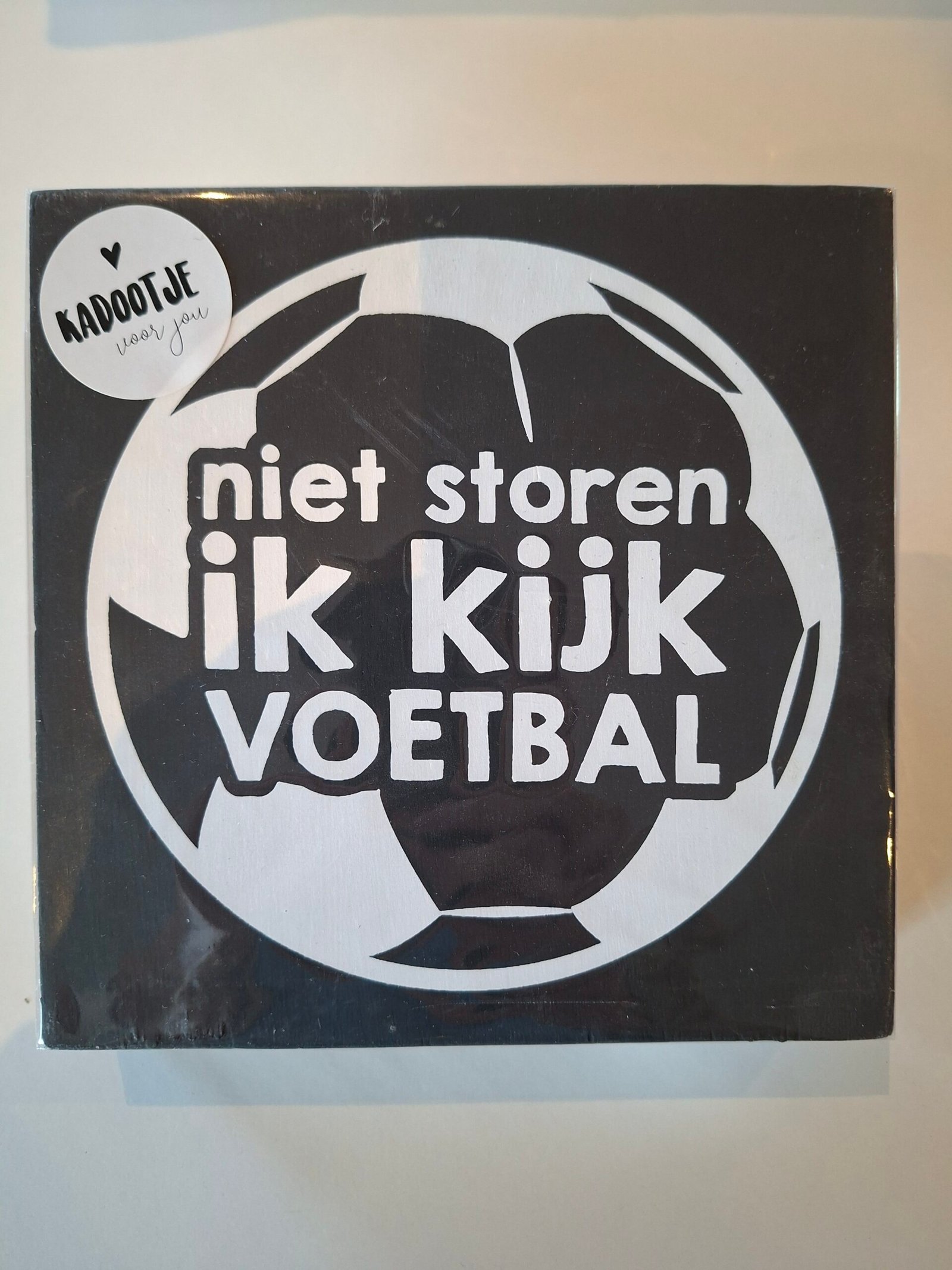 Houten bord 'voetbal'